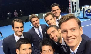 Poza de grup de la Turneul campionilor facuta de Berdych a facut inconjurul lumii jpeg