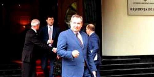 Vicepremierul rus Dmitri Rogozin la Chișinău, în aprilie 2012
