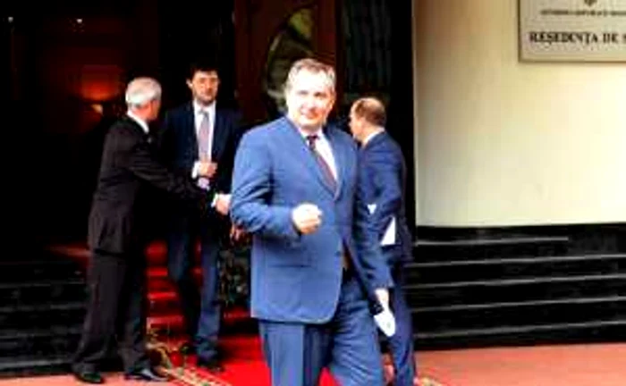 Dmitri Rogozin după întâlnirea cu Nicolae Timofti