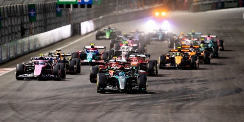 Monoposturile din Formula 1, la startul cursei din Las Vegas  Profimedia jpg