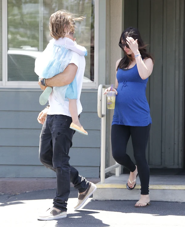 Megan Fox & Brian Austin Green Out With Their Kids In Studio City jpeg