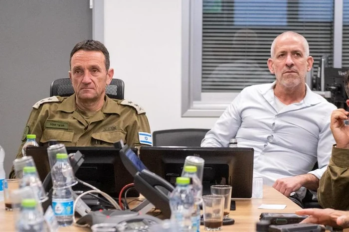 Tzchi Halevi, șeful statului major al Tsachal și Roner Bar, șeful Shin Bet