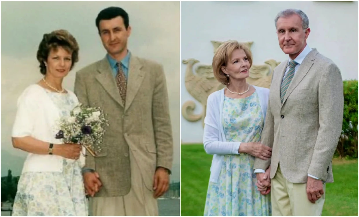 Majestatea Sa Margareta și Principele Radu la Nunta de Perlă Casa Majestății Sale jpg