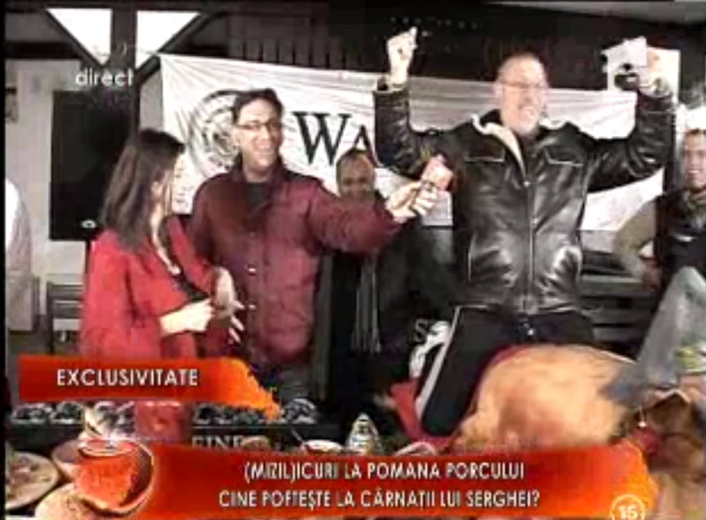 Serghei Mizil, călare pe porc