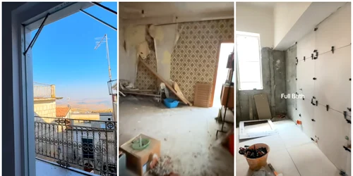 O tânără din SUA a renunțat la viața din Los Angeles pentru o casă medievală din Sicilia. A plătit mai puțin decât pentru o mașină FOTO: captură video TikTok