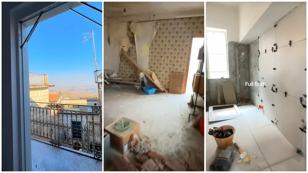 O tânără a dat pe o casă cu 17 camere în Sicilia mai puțin decât pentru o mașină. Câți bani a scos din buzunar pentru renovări