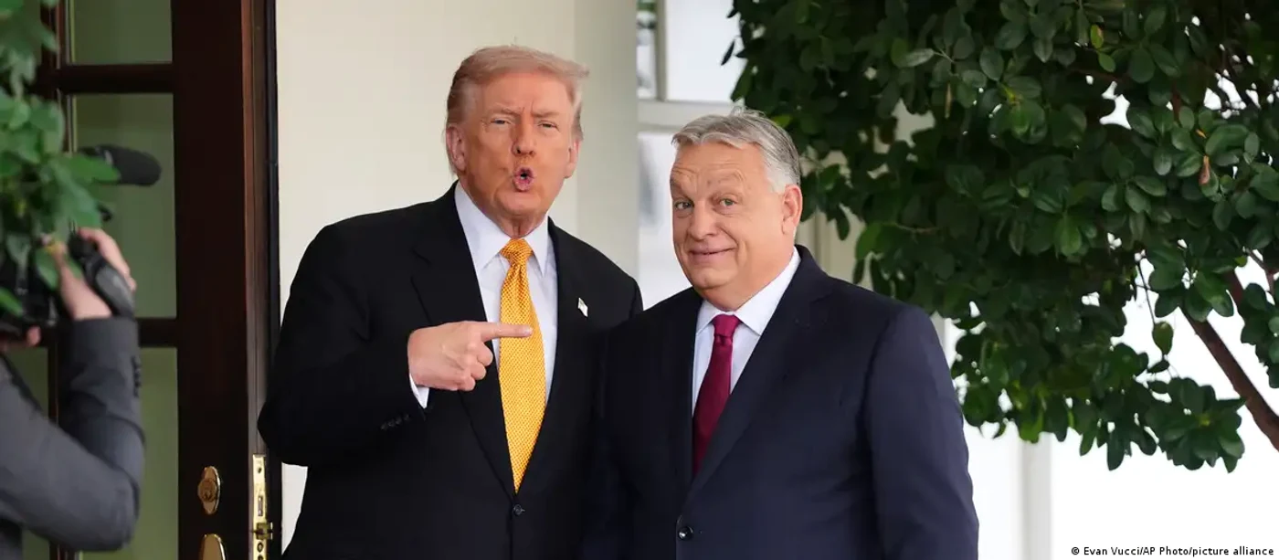 Preşedintele SUA, Donald Trump, şi premierul ungar, Viktor Orban, la Casa Albă (noiembrie 2025)