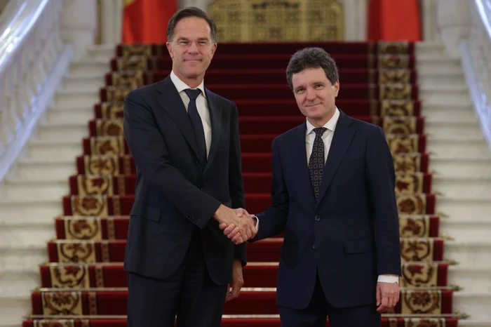 Nicușor Dan, președintele României, îl primește pe Mark Rutte la Palatul Cotroceni. Inquam Photos