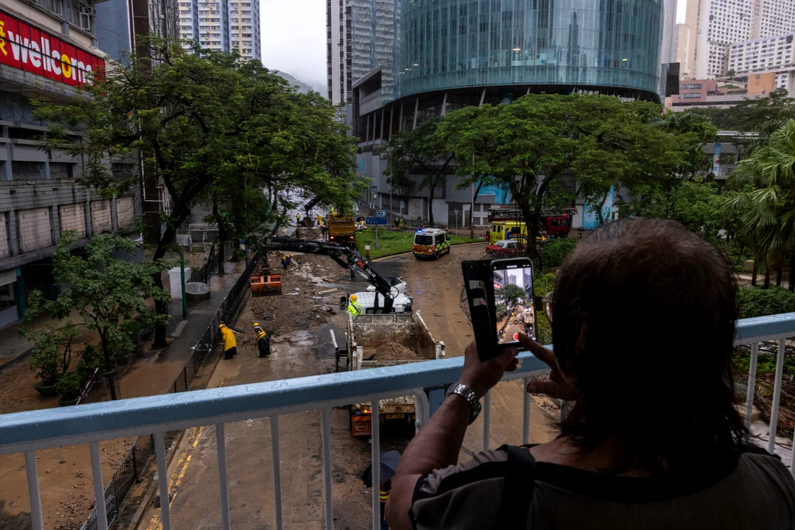 Inundații în Hong Kong FOTO Profimedia