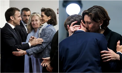 Emmanuel Macron si Amelie Oudea Castera   Profimedia jpg