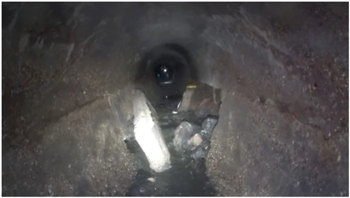 Vedere din aval spre amonte