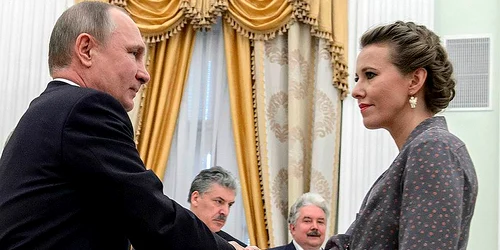  Ksenia Sobchak și Vladimir Putin FOTO Profimedia 