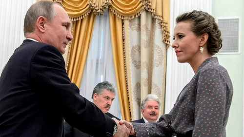 Ksenia Sobchak și Vladimir Putin FOTO Profimedia