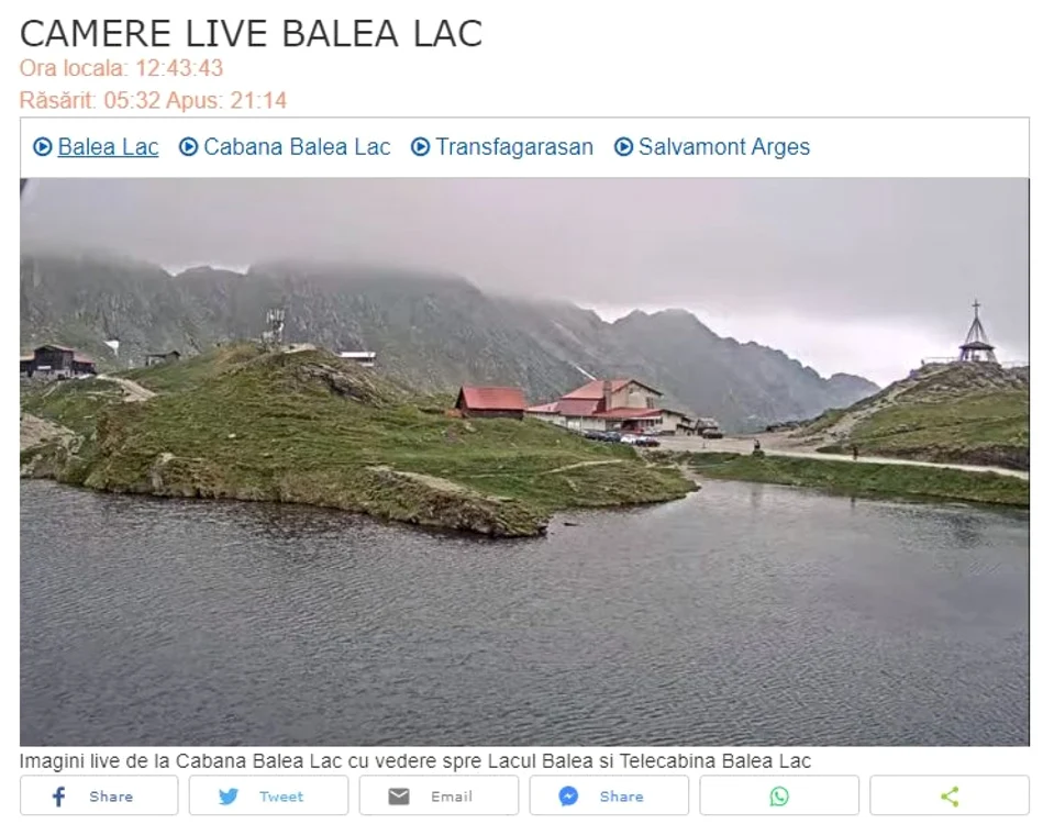 Turiştii care urcă pe Transfăgărăşan pot vedea live ce-i aşteaptă la Cota 2000