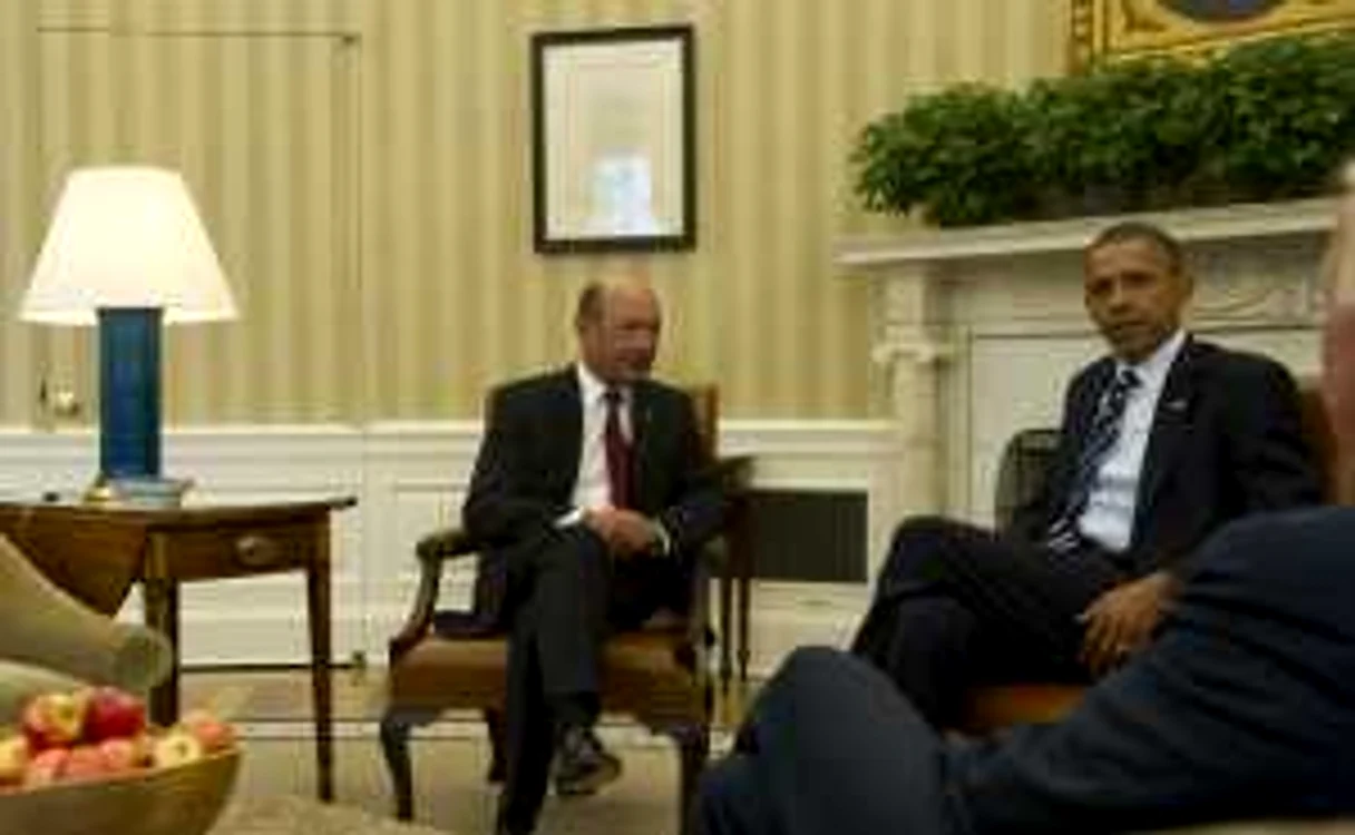 Traian Băsescu s-a întâlnit cu Barack Obama
