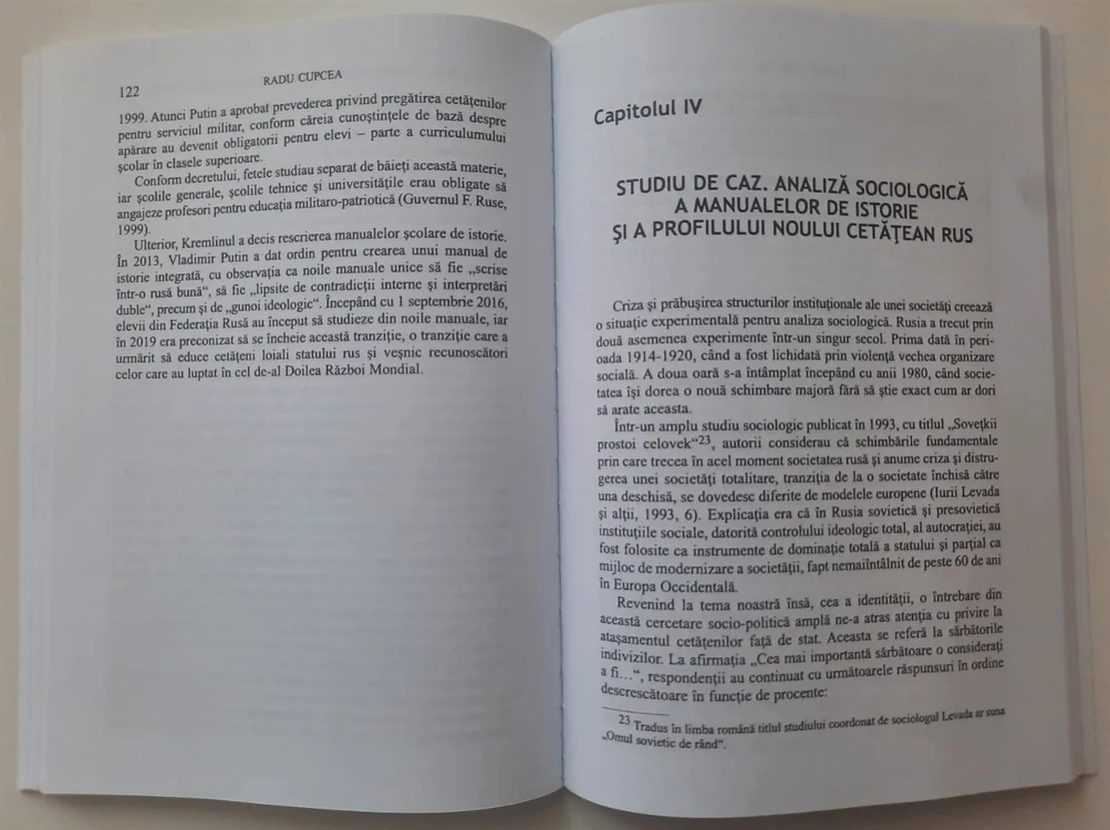 Cartea „Profesorul Putin”: politică și curriculum identitar în Rusia postsovietică, București, 2023