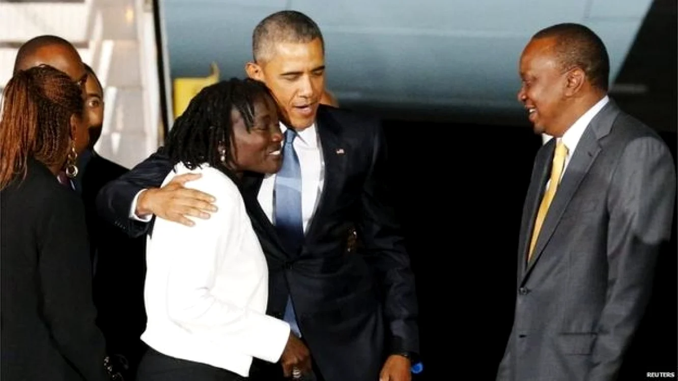 Barack Obama a ajuns in Nairobi. FOTO BBC