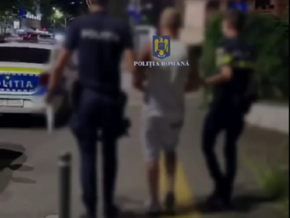 Bărbatul suspectat de furtul mașinii/FOTO: Poliția Română