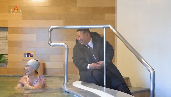 Kim Jong Un a vizitat complexul spa. FOTO: captură video X