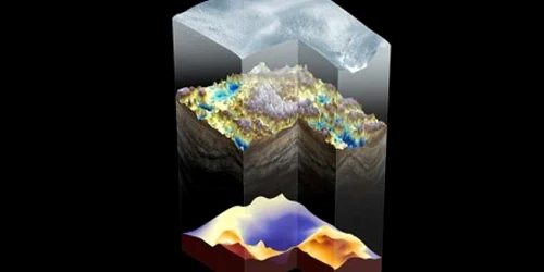 Imagine tridimensională a Alpilor ascunşi ai Antarcticii