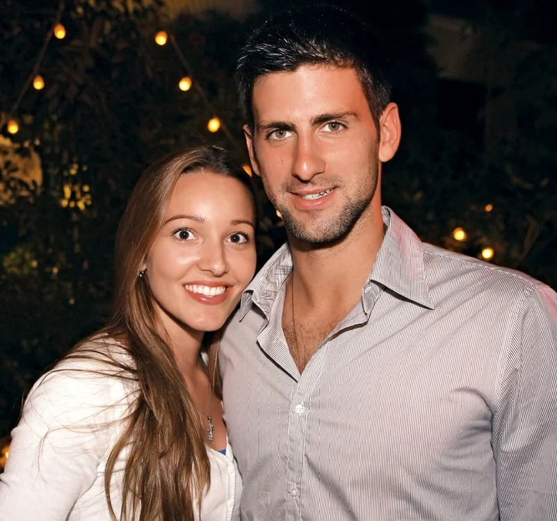 
    Jelena şi Novak Djokovic  