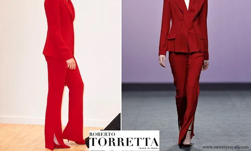 1 queen letizia wore roberto torretta suit from fall winter 2017 2018 collection jpg jpeg