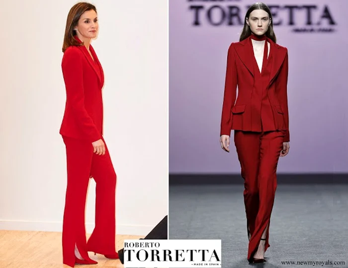 1 queen letizia wore roberto torretta suit from fall winter 2017 2018 collection jpg jpeg