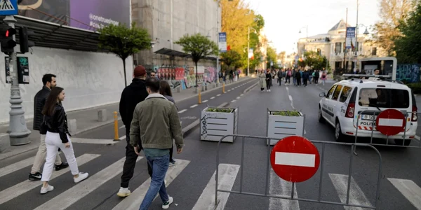 Strazi deschise - strada pietonala - circulatie inchisa FOTO Inquam / George Călin