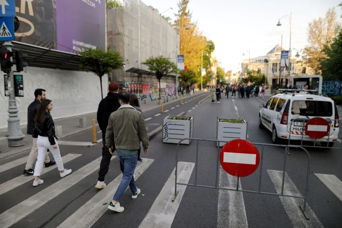Stradă pietonală FOTO Inquam Photos / C[lin Gavrilaș