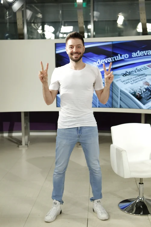 Bogdan Ioan, în studioul Adevărul Live FOTO Eduard Enea/Adevărul