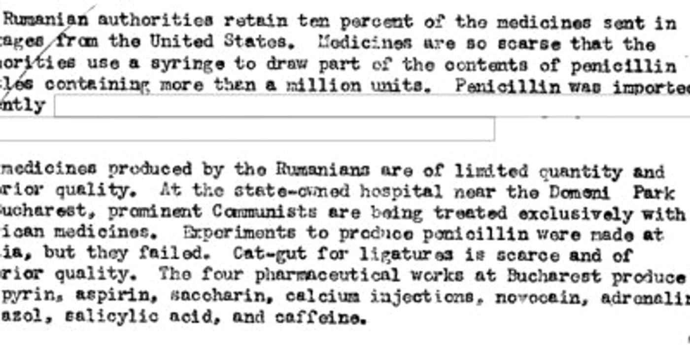 documente cia despre criza penicilinei foto cia.gov