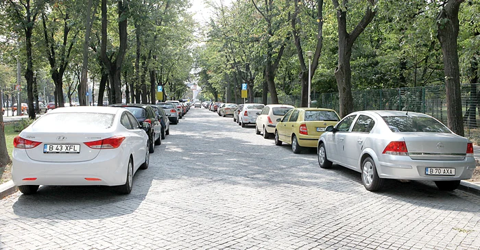 Carmen Ion, o şoferiţă din Bucureşti,  ne-a declarat că e de acord să plătească taxa, dar speră ca locurile de parcare  să fie întreţinute corespunzător (Fotografii: Florin Şuler)