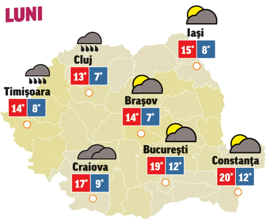 Prognoza meteo 19 octombrie anunță că vremea va fi în continuare rece