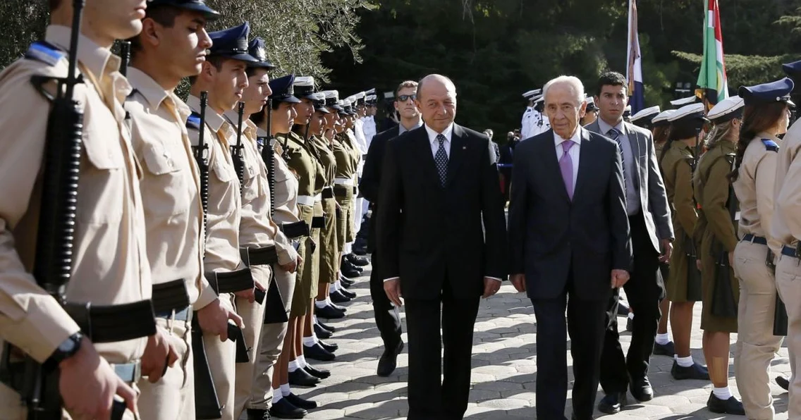 traian basescu israel shimon peres FOTO Mediafax