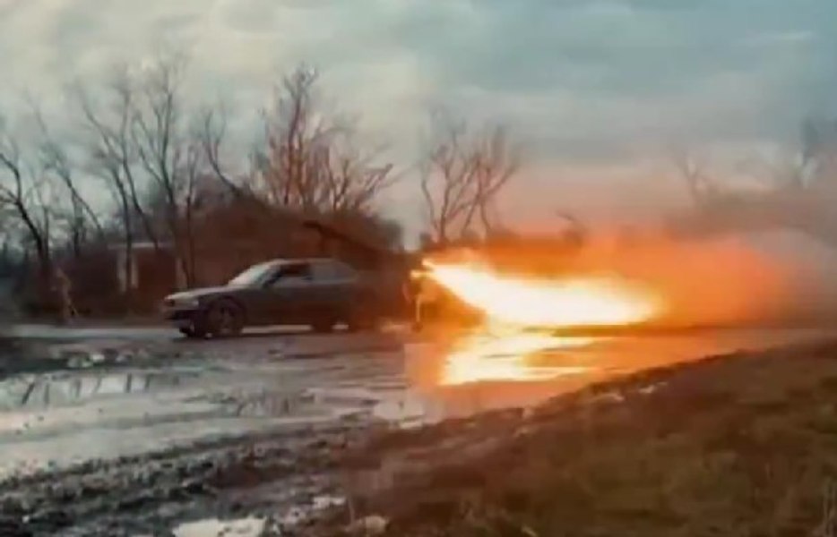 Cum arată BMW-ul ucrainean echipat cu rachete Grad VIDEO