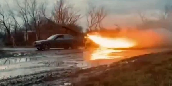 BMW echipat cu rachete Grad FOTO X @OSINtechnical jpg