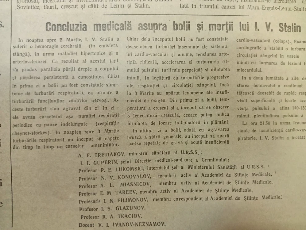 Înainte să moară, lui Stalin i s-a aplicat un tratament cu lipitori FOTO MA