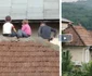 Copiii din Râmnicu Vâlcea jucându-se pe acoperişul casei Foto Observator Tv