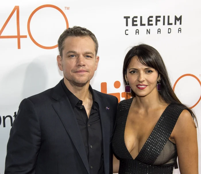 matt damon luciana barroso foto gettty images