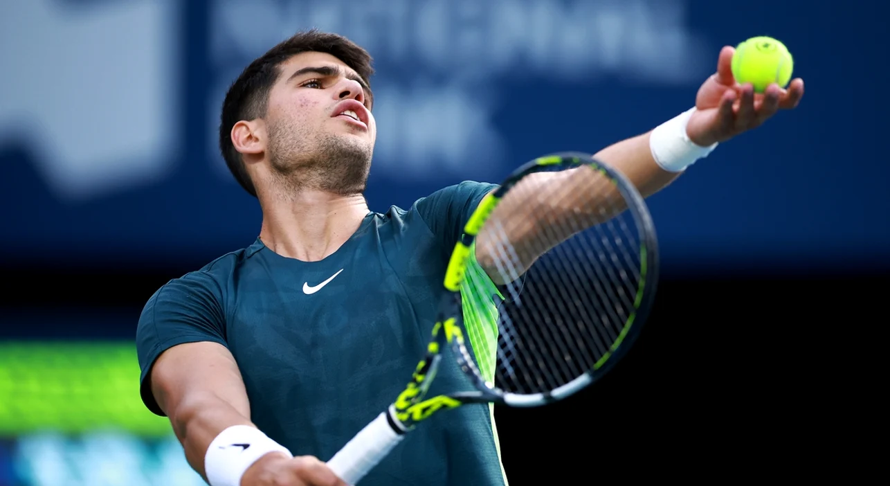 Carlos Alcaraz a pierdut în sferturi la Miami Open. Foto Getty images
