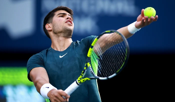 Carlos Alacaraz se pregătește de US Open, acolo unde este câștigătorul en-titre (FOTO: Getty Images)