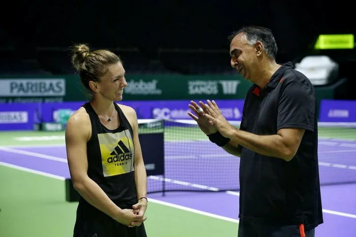 Simona Halep şi Rohit Brijnath