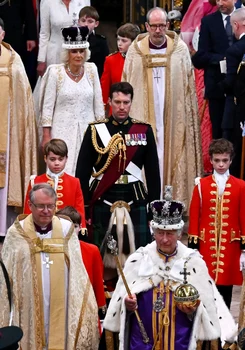 Consilierul ecvestru Jonathan Thompson sau chipeșul Major Johnny a fost în prim-plan la Încoronarea Regelui Charles. FOTO: Profimedia