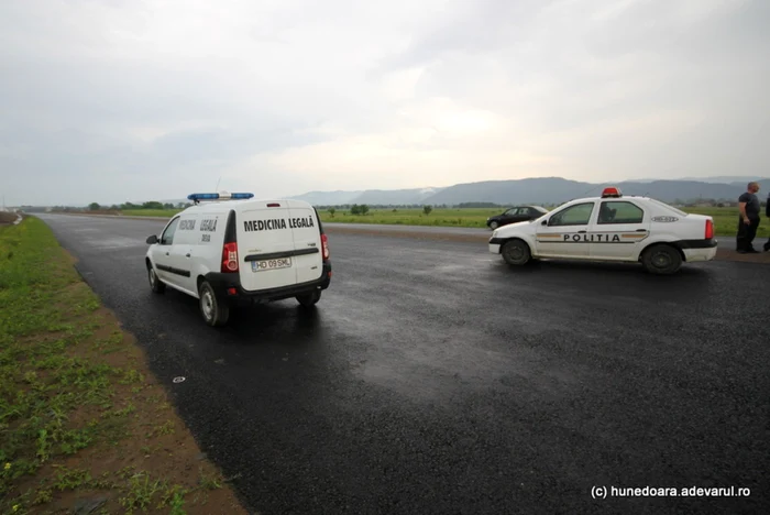 Tragedia s-a petrecut pe şantierul autostrăzii Deva - Lugoj. FOTO: Daniel Guţă. ADEVĂRUL.