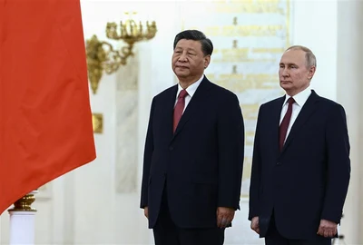 Xi Jinping si Vladimir Putin la Kremlin FOTO EPA EFE jpg