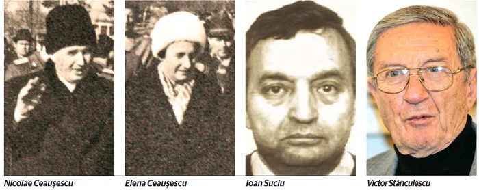 Nicolae Ceauşescu, Elena Ceauşescu, Ioan Suciu, Victor Stănculescu