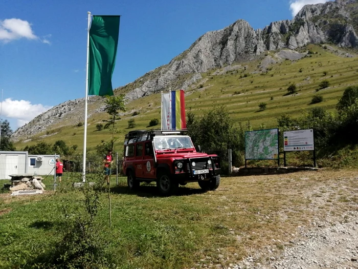 Baza Salvamont de la Rimetea, la poalele Pietrei Secuiului