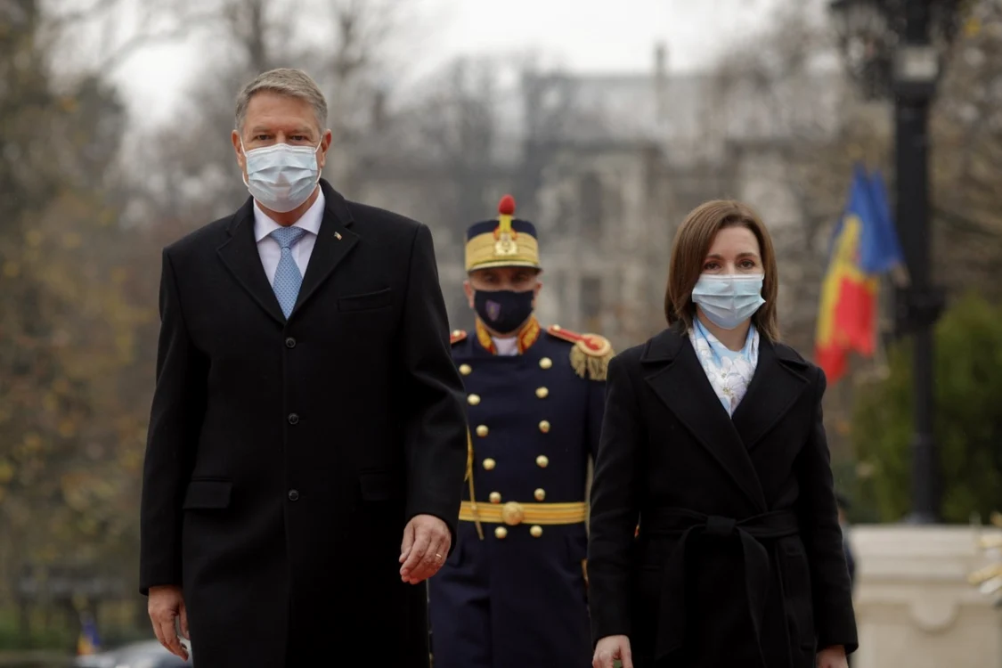 Preşedintele român Klaus Iohannis şi preşedintele Republicii Moldova Maia Sandu FOTO Inquam Photos / George Călin