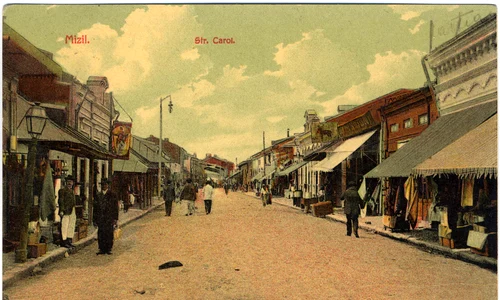 1 DESCHIDERE pe SPREAD Anii 1900 1920 Mizilul Strada Carol 1 (2) jpg