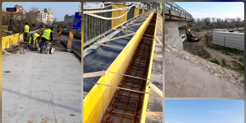 slobozia lucrari la podul peste raul ialomita foto facebook/drdp constanta